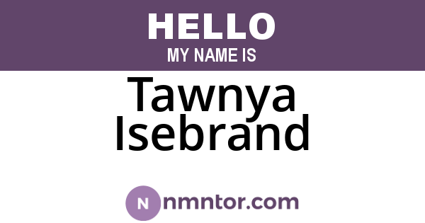 Tawnya Isebrand