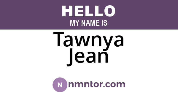 Tawnya Jean