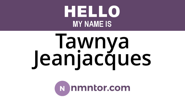 Tawnya Jeanjacques