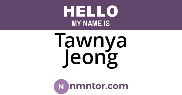 Tawnya Jeong