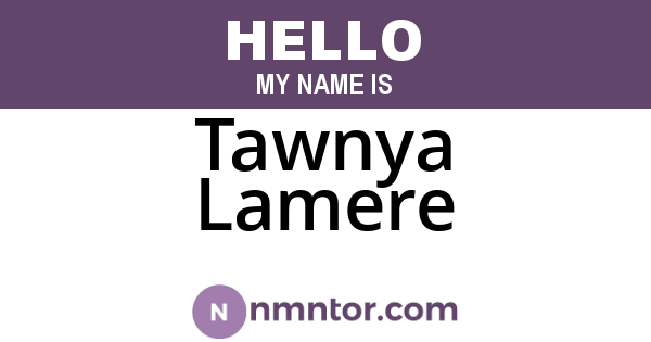 Tawnya Lamere