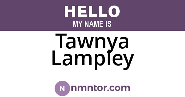 Tawnya Lampley