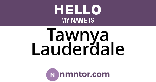 Tawnya Lauderdale