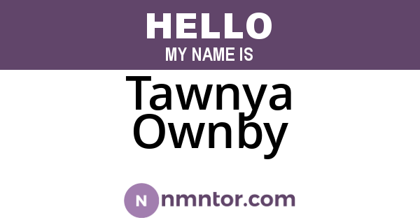 Tawnya Ownby