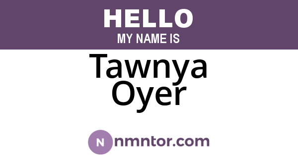 Tawnya Oyer