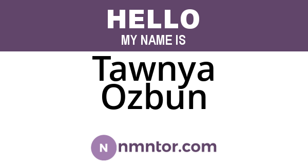 Tawnya Ozbun