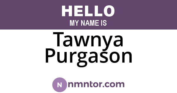 Tawnya Purgason