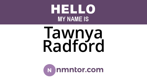 Tawnya Radford
