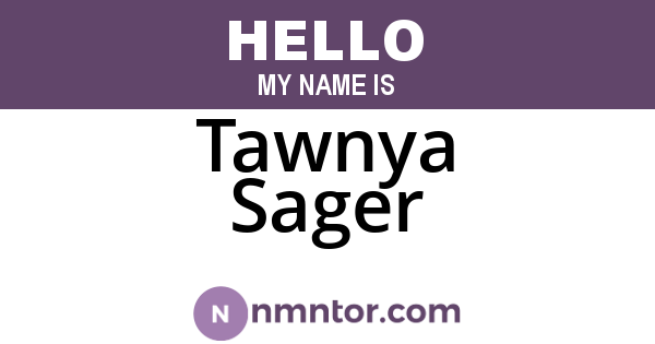 Tawnya Sager