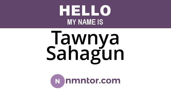 Tawnya Sahagun