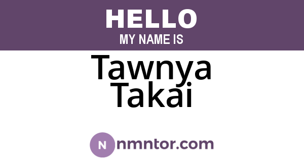Tawnya Takai