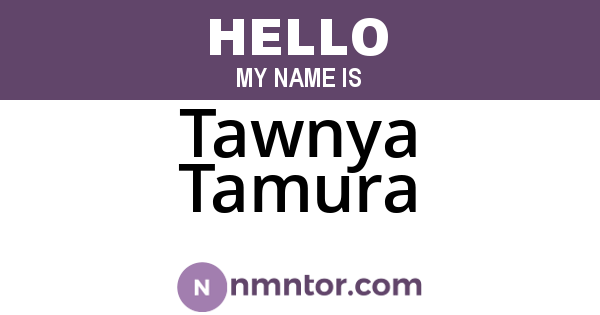 Tawnya Tamura