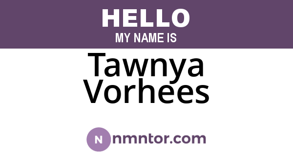Tawnya Vorhees