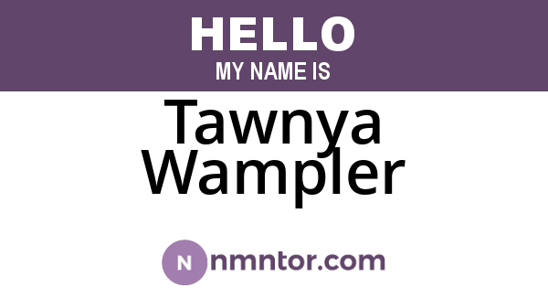 Tawnya Wampler