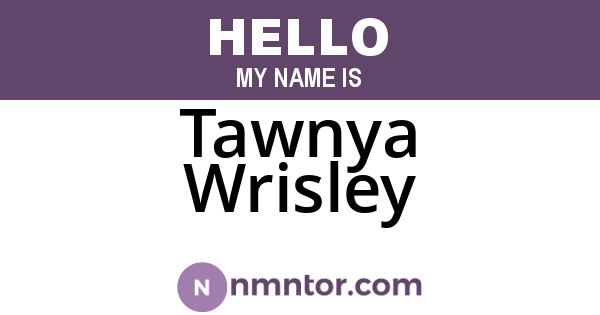 Tawnya Wrisley