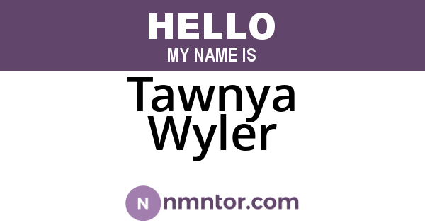 Tawnya Wyler