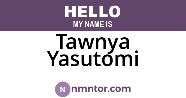 Tawnya Yasutomi