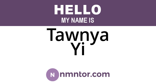 Tawnya Yi