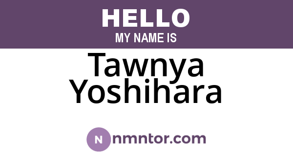 Tawnya Yoshihara