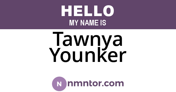Tawnya Younker