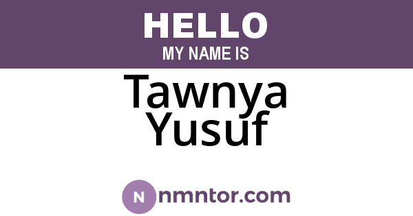 Tawnya Yusuf
