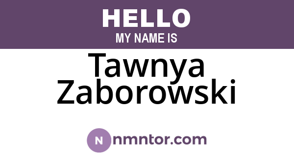 Tawnya Zaborowski