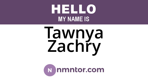 Tawnya Zachry