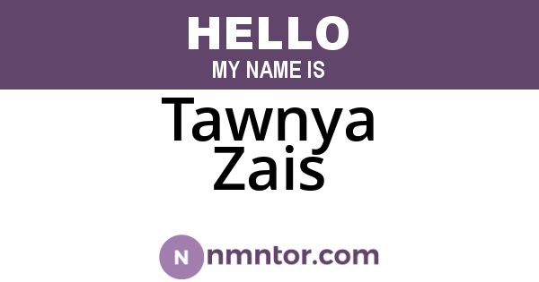Tawnya Zais