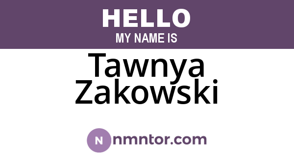 Tawnya Zakowski