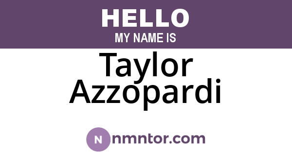 Taylor Azzopardi