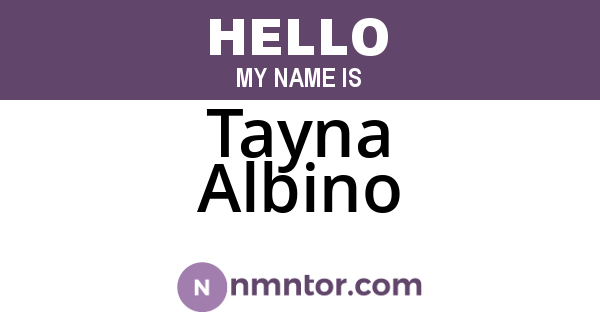 Tayna Albino
