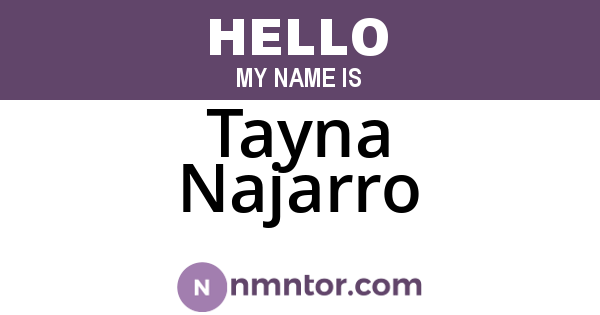 Tayna Najarro