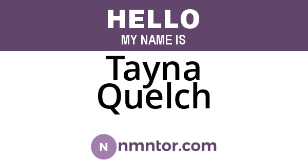 Tayna Quelch