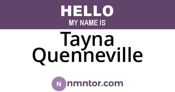 Tayna Quenneville