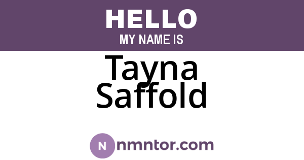 Tayna Saffold