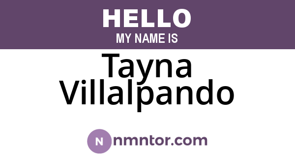 Tayna Villalpando