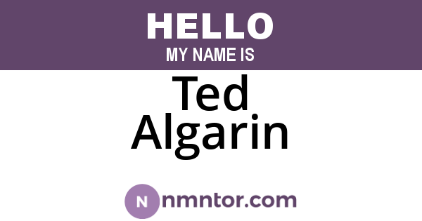 Ted Algarin