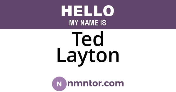 Ted Layton