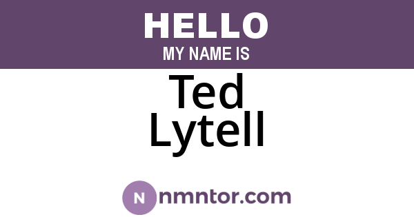 Ted Lytell