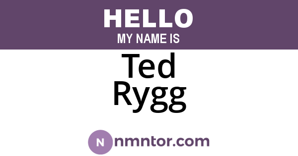 Ted Rygg