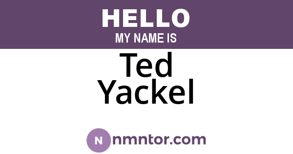 Ted Yackel