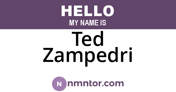 Ted Zampedri