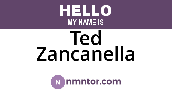 Ted Zancanella