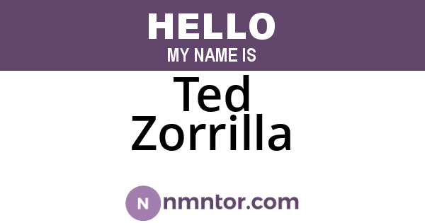 Ted Zorrilla