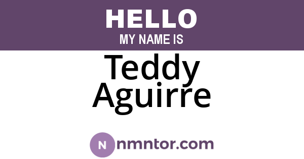 Teddy Aguirre