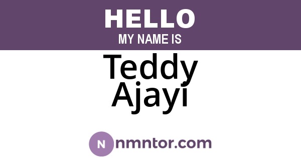Teddy Ajayi