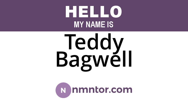 Teddy Bagwell