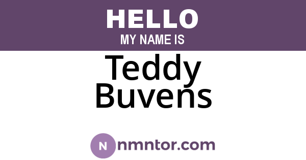 Teddy Buvens