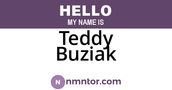 Teddy Buziak