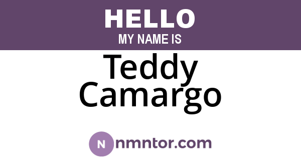 Teddy Camargo